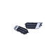 Body kit a vizuálne doplnky Fog light covers for Audi A1 8X Silver | race-shop.si