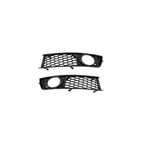 Body kit a vizuálne doplnky Fog light covers for Audi A4 B6 Gloss Black | race-shop.si