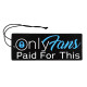 Hanging air freshener OF Paid for This Air Freshener | race-shop.si
