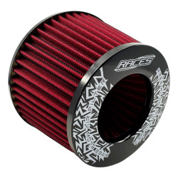 RACES Motorsport Universal Air Filter (height 125mm) - RED
