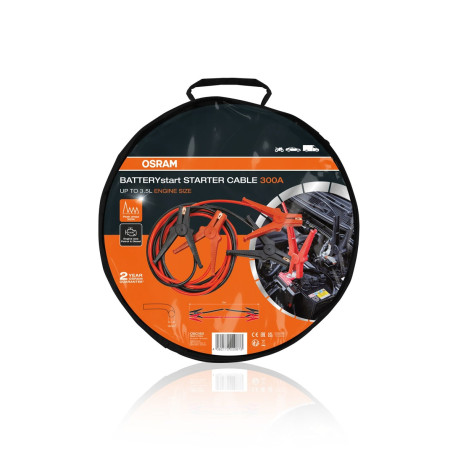 Polnilniki akumulatorjev Osram STARTERcable 300A | race-shop.si