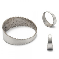 RACES Stainless steel sawtooth exhaust pie-cut angle segment - 57mm