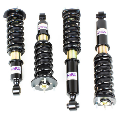 vzmetenje z nastavljivo višino - Coilovers HSD Dualtech height and stiffness adjustable coilovers for Lexus IS200 | race-shop.si