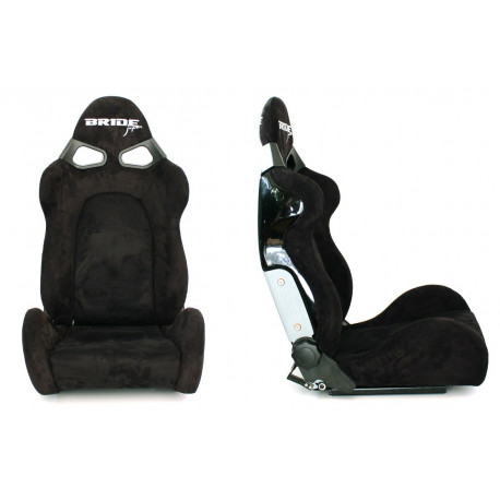 Outlet Športni sedež CUGA Bride style črna suede ODPRTO | race-shop.si