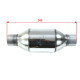 Univerzalni katalizatorji Sport catalytic converter EURO 2 200 CPSI 2.0-3.0 - 55mm | race-shop.si