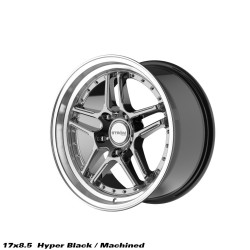 STROM DS-05 wheel 17x8.5 5x120 72.6 ET30, Hyper Black / Polished Dish