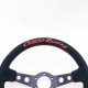 Volani 3-kraki volanski obroč Cusco Racing, 330mm, semiš, 90mm zamik, črna | race-shop.si