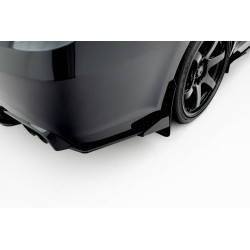 Street Pro Rear Side Splitters + Flaps Subaru Impreza WRX STI Mk3 Facelift (black-red)