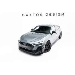 MAXTON DESIGN sprednji splitter za Audi A5 S-Line / S5 Sedan / Avant B10, sijajno črna, V1