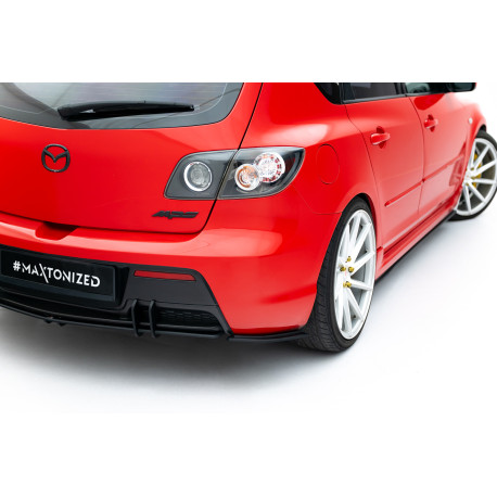 Body kit a vizuálne doplnky Street Pro Rear Side Splitters Mazda 3 MPS Mk1 EU Version | race-shop.si
