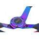 Volani 3-kraki volanski obroč RACES Drift Neo Carbon, 350mm, karbon, 90mm zamik, karbon/neon/rdeča | race-shop.si