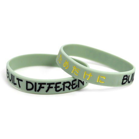 Rubber wrist band Built Different wristband (Gray) | race-shop.si