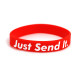 Rubber wrist band Just Send it wristband (Red) | race-shop.si