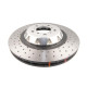 Zavorne ploščice DBA DBA 5000 series Crossed Drilled & Dimpled Silver Hat DBA53298SLVXD (2 pcs) | race-shop.si