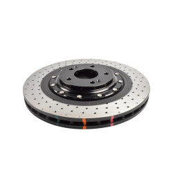 DBA 5000 series Crossed Drilled & Dimpled Black Hat DBA53148BLKXD (2 pcs)