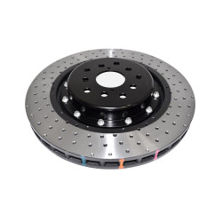 DBA 5000 series Crossed Drilled & Dimpled Black Hat DBA53050BLKXD-10 (2 pcs)