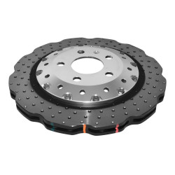 DBA 5000 series Crossed Drilled & Dimpled Silver Hat DBA52834WSLVXD (2 pcs)