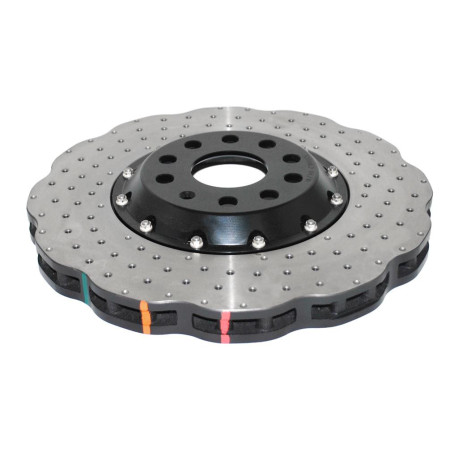 Zavorne ploščice DBA DBA 5000 series Crossed Drilled & Dimpled Black Hat DBA52808WBLKXD (2 pcs) | race-shop.si