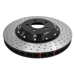 DBA 5000 series Crossed Drilled & Dimpled Black Hat DBA52166BLKXD (2 pcs)