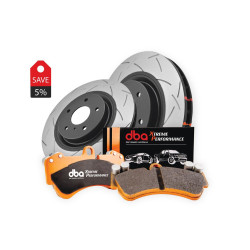 DBA Brake Kit 4000 Series T3 Slotted & Xtreme Performance Brake Pads DBA43148S-15012XP