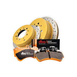 DBA Brake Kit 4000 Series T3 Slotted & Xtreme Performance Brake Pads DBA42724XS-1838XP