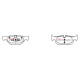 Zavorne ploščice DBA DBA Brake Pads Street Series Ceramic, Rear Axle DB1858SS | race-shop.si