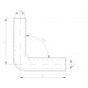 Silikonski reduktor 90° Silikonsko redukcijsko koleno RACES Basic 90° - 51mm (2") do 57mm (2,25") | race-shop.si
