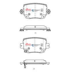 DBA Street Series EV Brake Pads DB15161SSEV