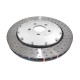 Zavorne ploščice DBA DBA 5000 series Crossed Drilled & Dimpled Silver Hat DBA53912SLVXD (2 pcs) | race-shop.si