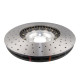 Zavorne ploščice DBA DBA 5000 series Crossed Drilled & Dimpled Silver Hat DBA53298SLVXD (2 pcs) | race-shop.si