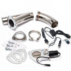 V-band Exhaust Y-Pipe Cutout Valve with remote control and switch