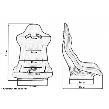 Športni sedeži brez homologacije FIA Športni sedež EVO PVC Bride style | race-shop.si