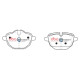 Zavorne ploščice DBA DBA Brake Pads Street Series Ceramic, Front Axle DB2225SS | race-shop.si