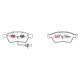 Zavorne ploščice DBA DBA Brake Pads Street Series Semi-metallic, Front Axle DB2202SS | race-shop.si