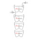 Zavorne ploščice DBA DBA Brake Pads Xtreme Performance, Front Axle DB15110XP | race-shop.si