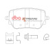 Zavorne ploščice DBA DBA Brake Pads Xtreme Performance ECE R90 certified, Rear Axle DB15082XP | race-shop.si