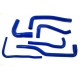 Silikonske cevi za hladilnik - kompleti Komplet silikonskih cevi za vodo - Saab 93 | race-shop.si
