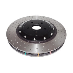 DBA 5000 series Crossed Drilled & Dimpled Black Hat DBA53929BLKXD (2 pcs)