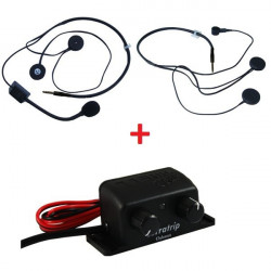 Intercom system set Terratrip Clubman + 2x headset kit