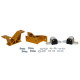 Whiteline nihajne palice in dodatna oprema Whiteline KBR21-22 Sway Bar Mount Kit 22mm | race-shop.si