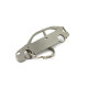 Car-Shapes keychains Opel Astra G 3d stainless steel keychain | race-shop.si