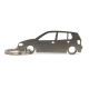 Car-Shapes keychains VW Volkswagen Polo 6N 5d stainless steel keychain | race-shop.si