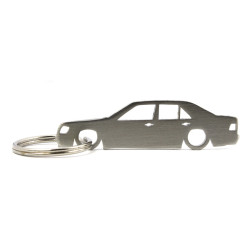 Mercedes E W124 limousine stainless steel keychain