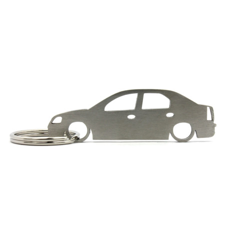 Car-Shapes keychains Dacia Logan MK1 sedan stainless steel keychain | race-shop.si