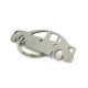 Car-Shapes keychains Dacia Logan MK2 sedan stainless steel keychain | race-shop.si