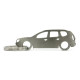 Car-Shapes keychains Dacia Duster stainless steel keychain | race-shop.si