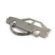 Car-Shapes keychains Audi Quattro stainless steel keychain | race-shop.si