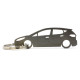Car-Shapes keychains Ford Fiesta MK8 5d stainless steel keychain | race-shop.si