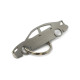 Car-Shapes keychains Volvo S60 MK2 stainless steel keychain | race-shop.si