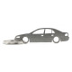 Car-Shapes keychains Opel Omega B sedan stainless steel keychain | race-shop.si